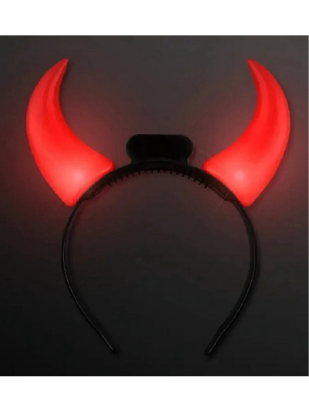 LED Light Up Red Devil Horns Headband Halloween Vampire Costume Party Accessory